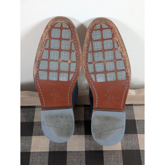 Cole Haan Casual Wing Tip Oxfords w/ Grip Bottom Tan/Blue Men's Size 10 1/2M - Picture 12 of 16